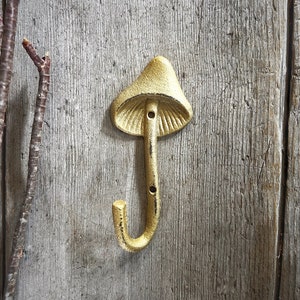 Mushroom Hooks, Wall Hook, Metal Wall Decor, Key Hook, Metal Wall Art