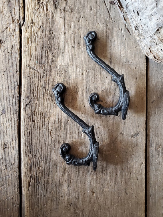 Ornate Hooks, Small Wall Hooks, Vintage Style Coat Hooks, Bathroom