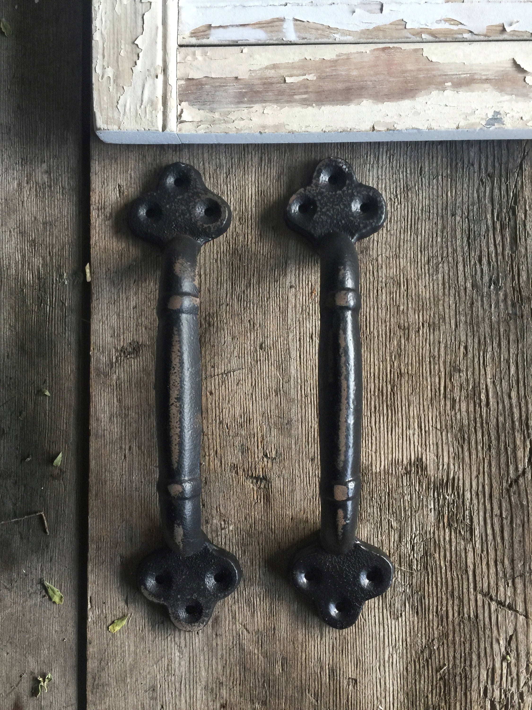 Iron Barn Handles Door Handle Knobs and Pulls Gate Handle Etsy