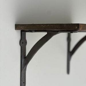 Simple Iron Brackets, Shelving Brackets, 3 Sizes, Shelf Decor, Farmhouse Decor, Sold Individually image 2