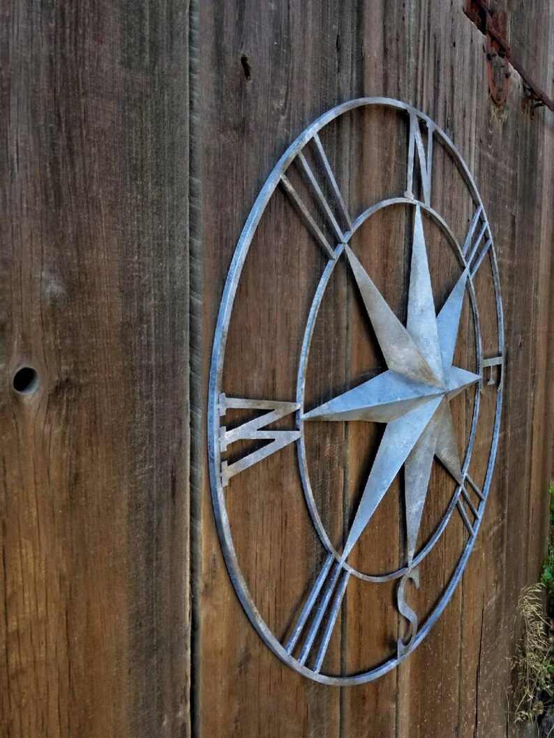 Metal Compass Wall Art Metal Wall Decor Metal Wall Art Etsy