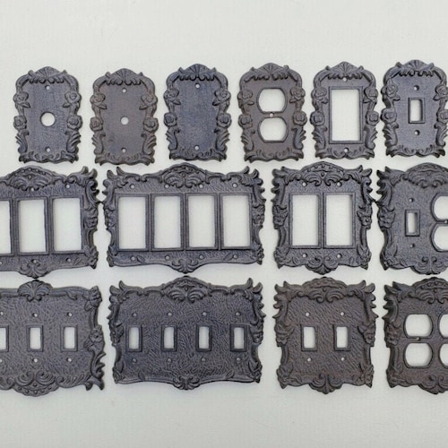 Light Switch Plate Shabby Chic Cover Quad Rocker Switch Etsy