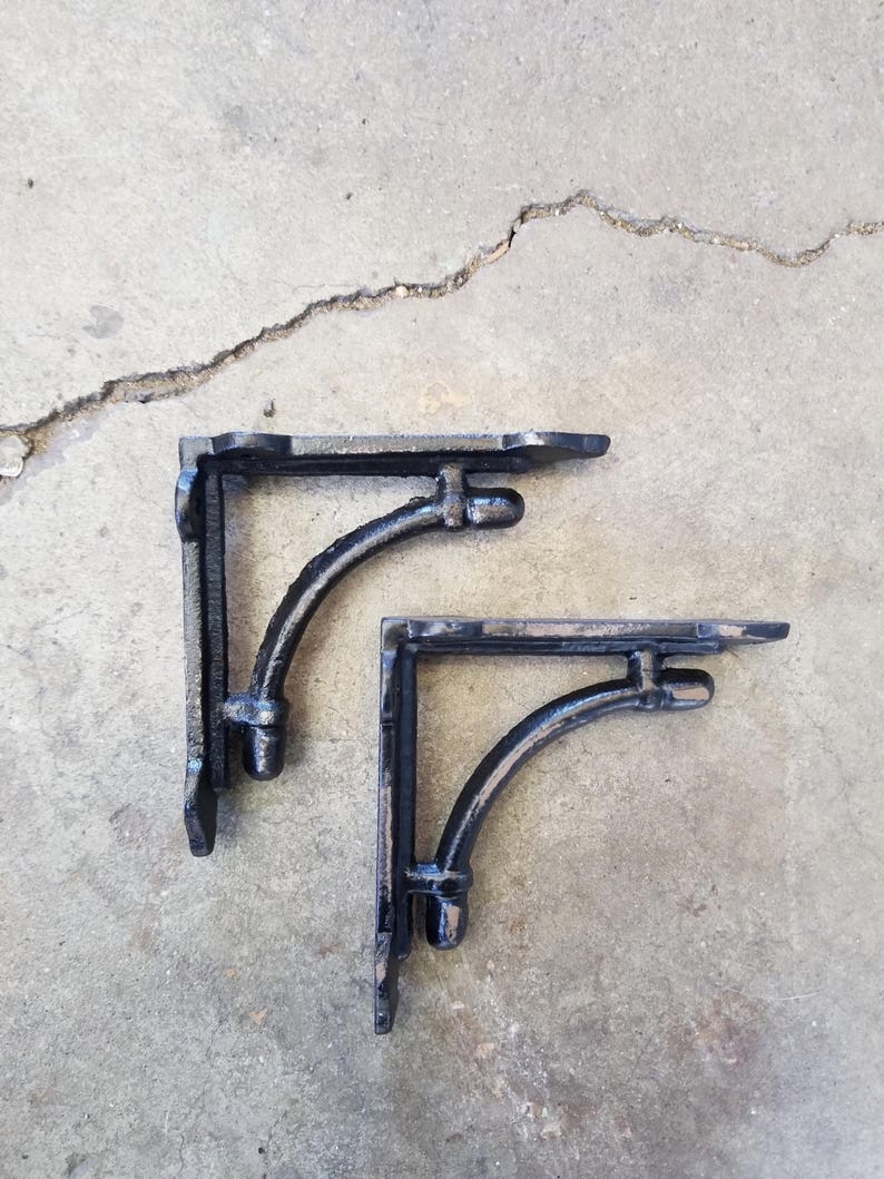 Extra Small Iron Brackets Shelving Brackets Shelf Decor Set Etsy