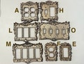 Shabby Chic, Switch Plate Covers, Light Switchplates, Light Switch Covers, 4 Switch Plate Cover, Quad plate, Duplex Outlet, Double Rocker