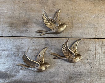 Cast Iron Flying Bird Hook: Vintage Style Wall Decor Individually Sold