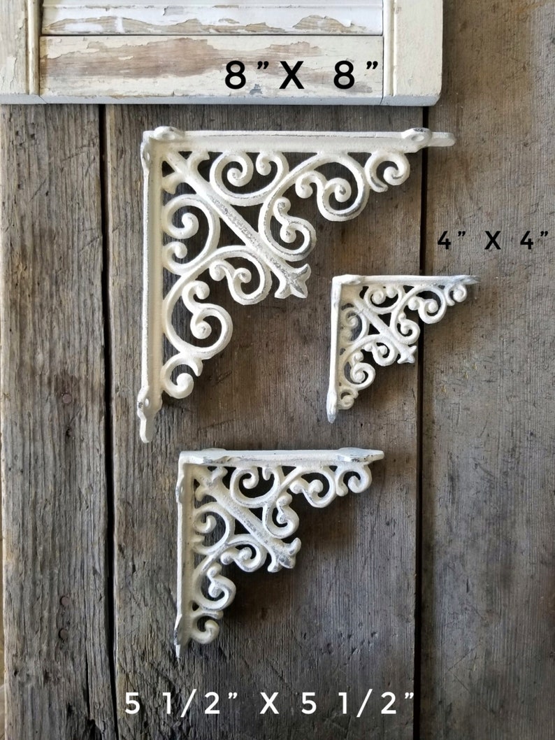 Medium Iron Brackets Shelving Brackets Kitchen Shelf Open Etsy