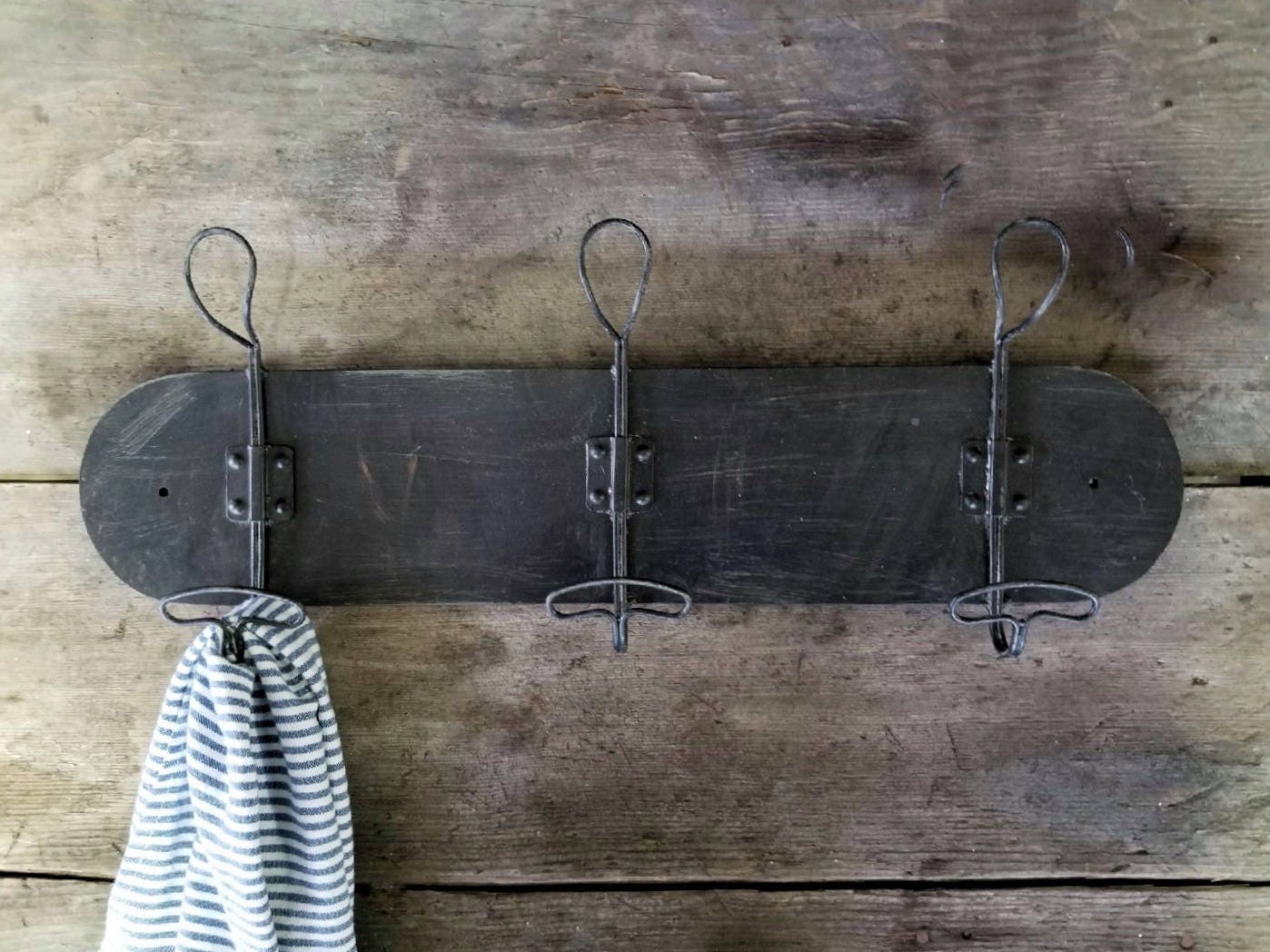Vintage Style Coat Rack Coat Rack Wall Mount Rustic Towel Etsy