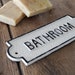 Powder Room Sign, Iron Bathroom Sign, Retro Home Decor, Bathroom Decor, Restroom Sign, Pantry ...