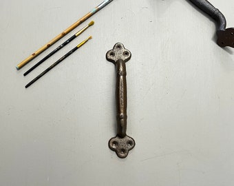 Manijas de granero de hierro, manijas de puerta, perillas y tiradores, manija de puerta