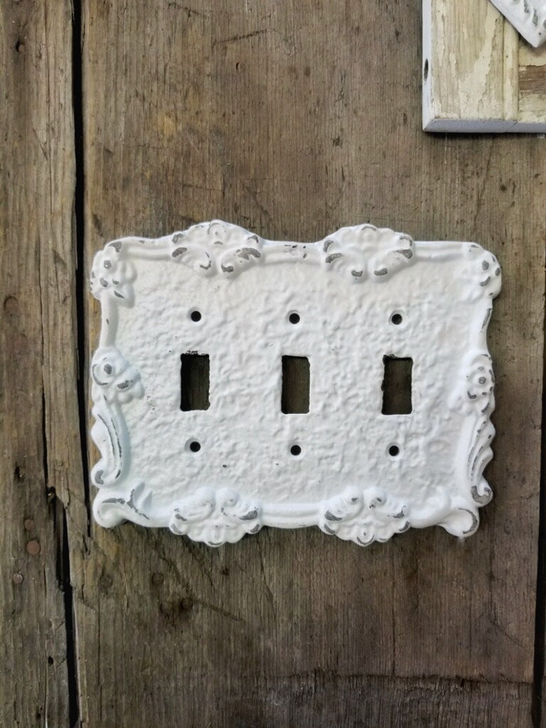 Shabby Chic Switch Plate Covers Light Switchplates Light Etsy