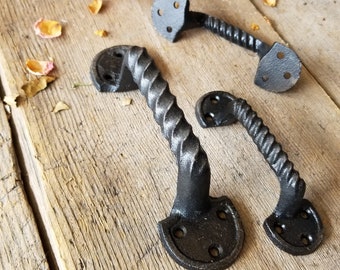 Industrial Handle, Pull Handle, Utitility Hardware, Industrial Decor, Barnhouse Handle, Gate Pulls