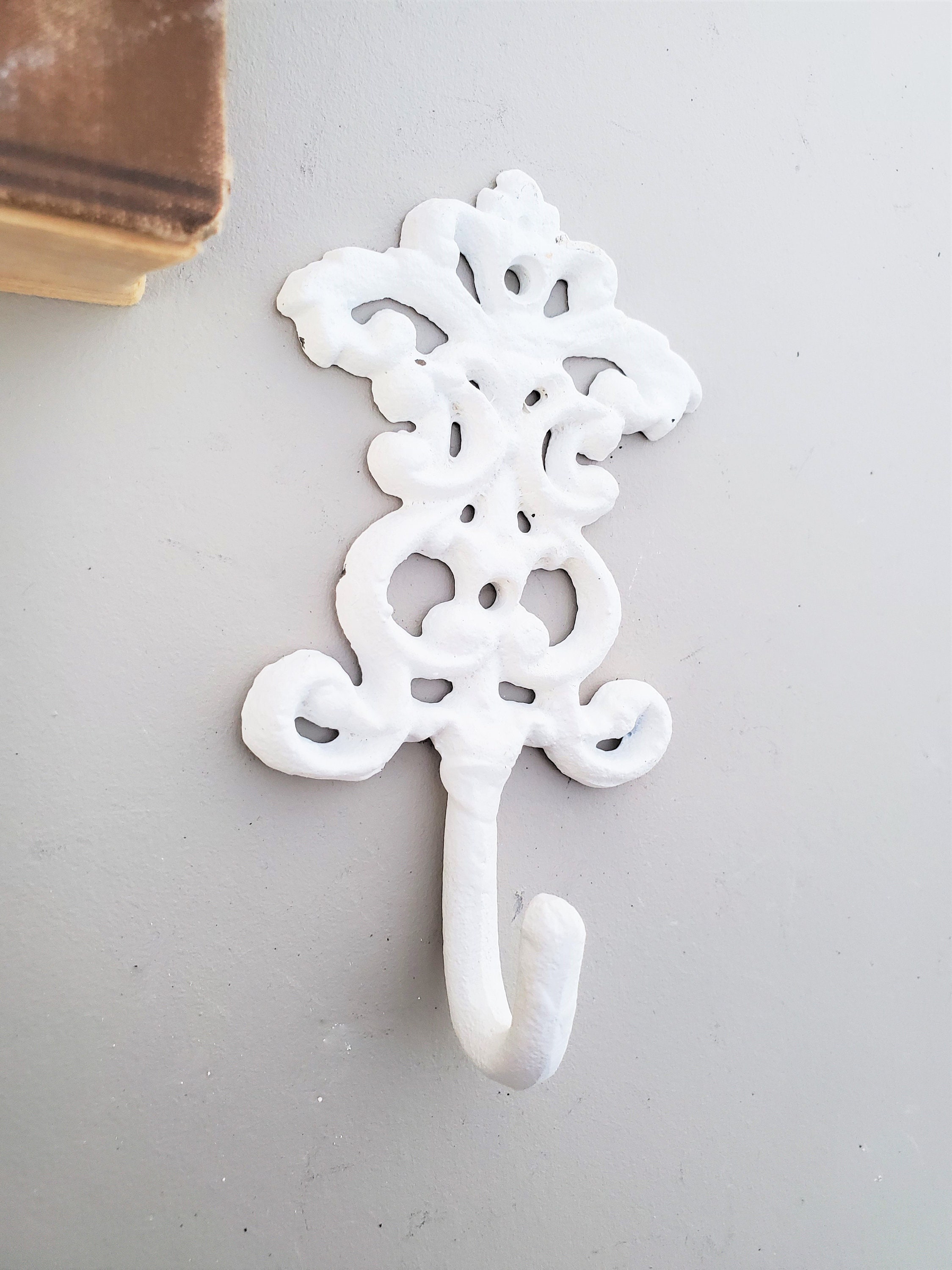 Small Ornate Wall Hooks Small Wall Hooks Vintage Style Coat Etsy