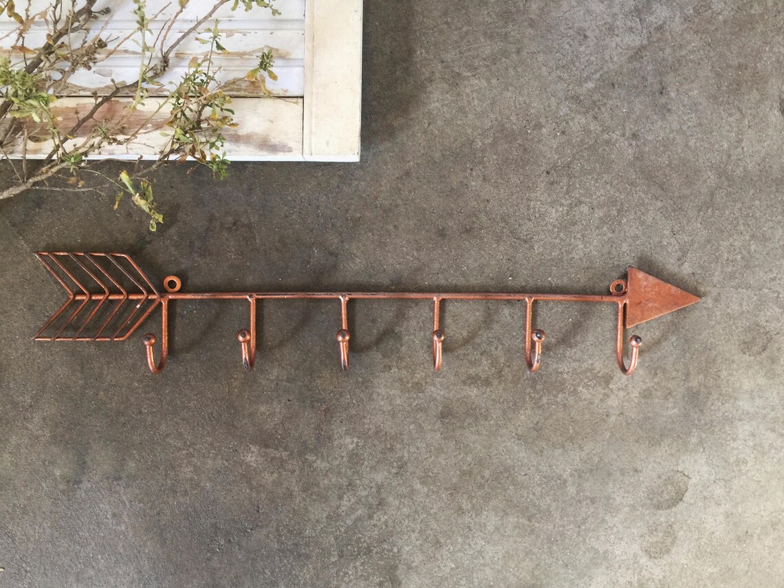 Metal Arrow Wall Hook Wall Decor Wall Hook Boho Decor Etsy
