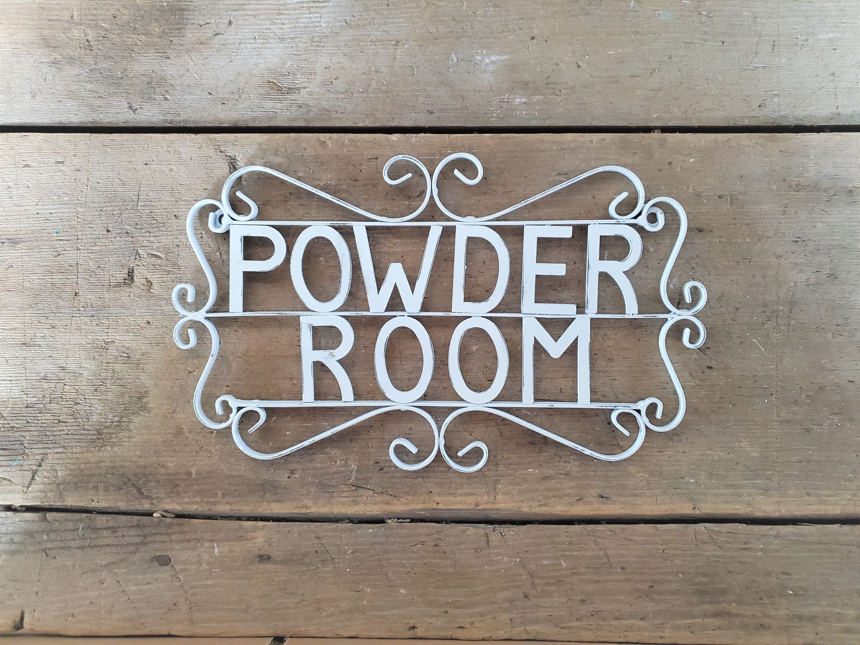 Powder Room Sign Bathroom Sign Decorative Restroom Sign | Etsy