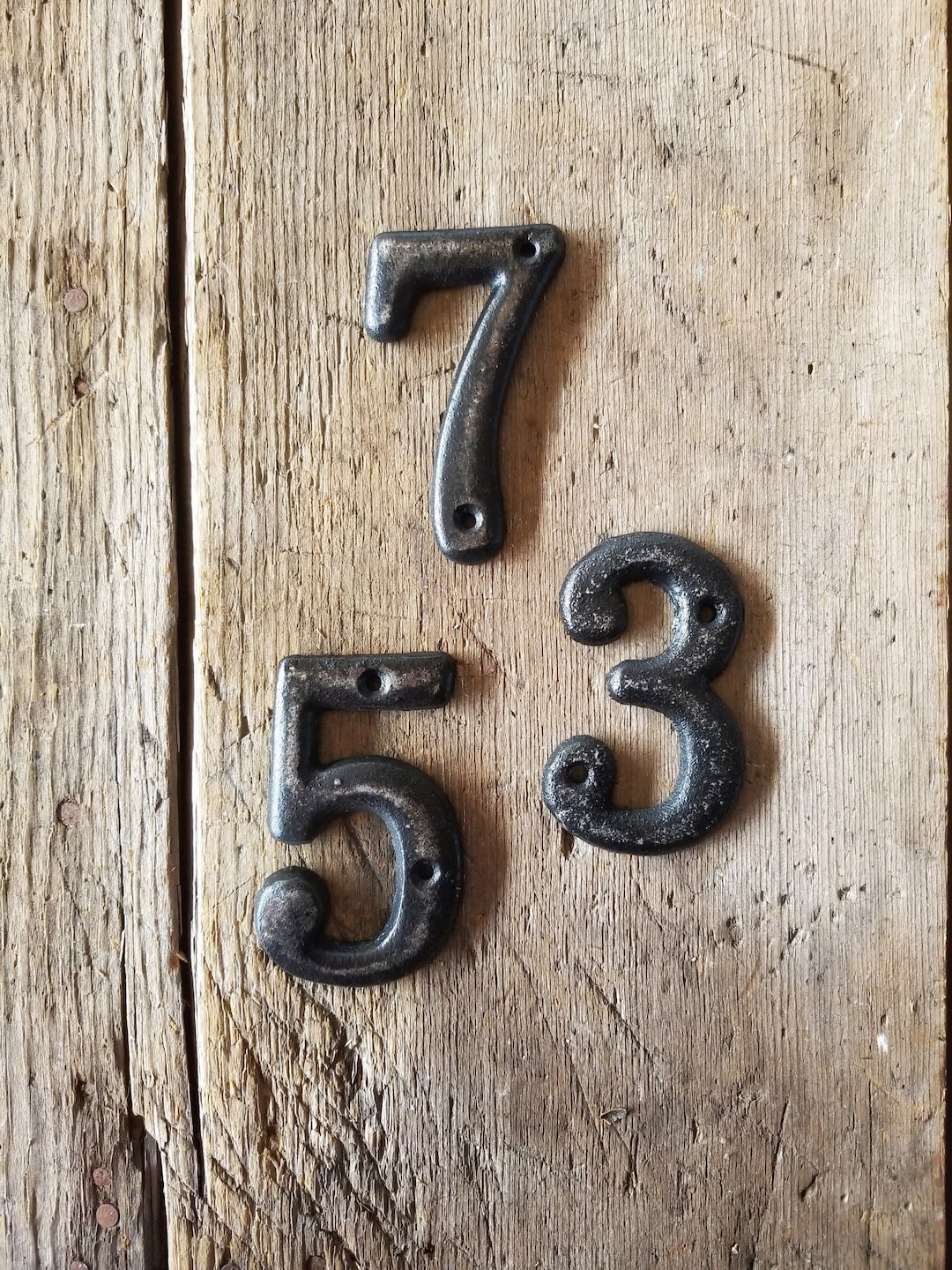 Cast Iron House Numbers: Mid-century Modern Address - Etsy