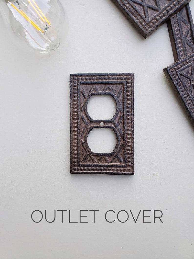 Shabby Chic Switch Plate Covers Classic Rust Light Switch Etsy