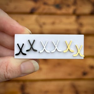 Hockey Stick Stud Earrings