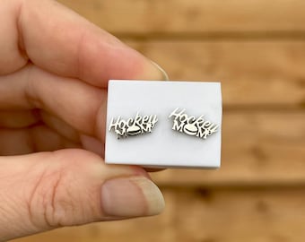 Pendientes de mamá de hockey