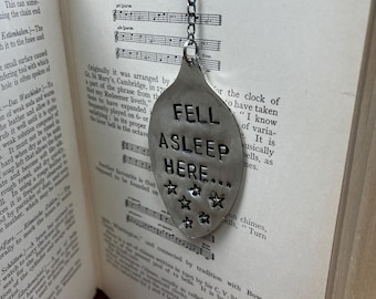 Quirky Vintage Spoon “Fell Asleep Here” Bookmark - Great Gift for the bibliophile…..