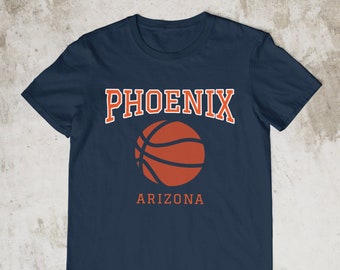 Phoenix Arizona Basketball Team 2021 T Shirt,  Vintage College Men Women Gift Tee, Vintage Phoenix Arizona Basketball Gifts T-Shirt