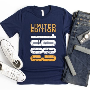 Edición limitada 1983, camiseta de regalo de 42 cumpleaños, regalo de 42 años, nacido en 1983, regalos de cumpleaños para hombres y mujeres de 42 años, camiseta de 42 cumpleaños
