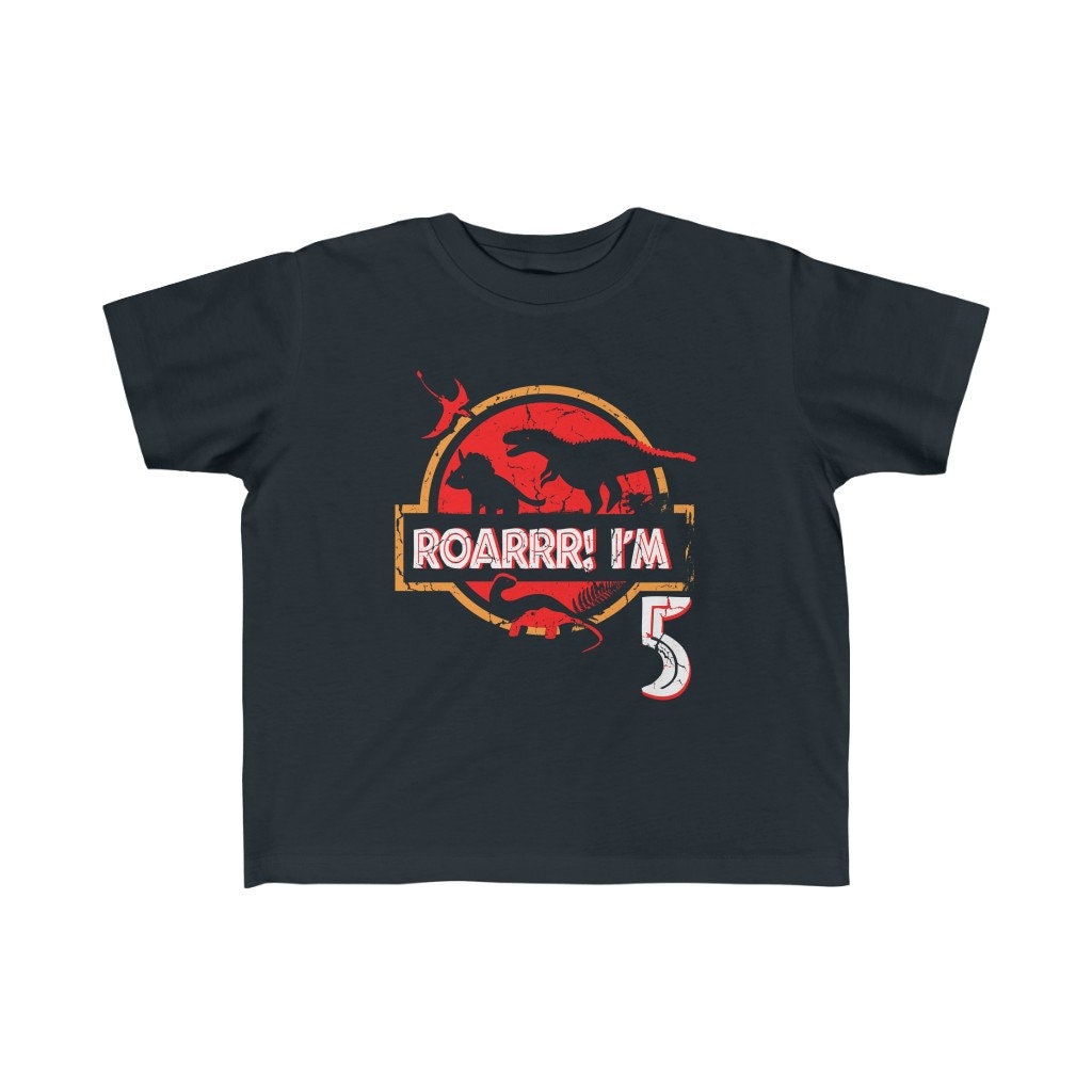 dinosaur 5th birthday shirt