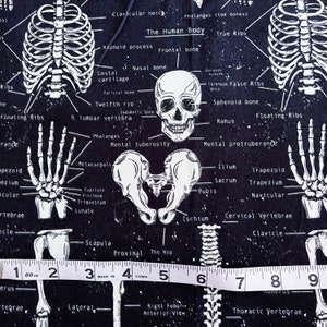 Timeless Treasures Glow in the Dark Skeletons Fabric