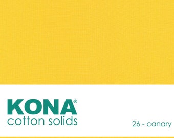 Kona Cotton Solid Fabric in Canary