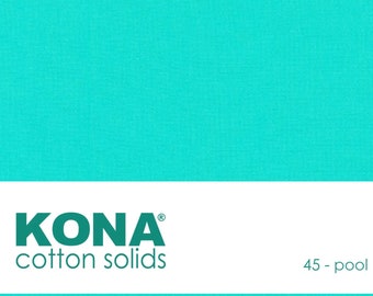 Kona Cotton Solid Fabric in Pool