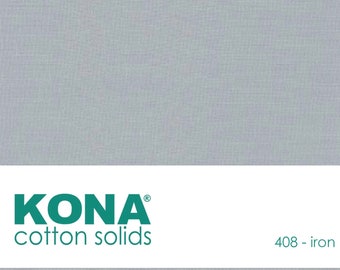 Kona Cotton Solid Fabric in Iron