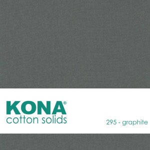 Kona Cotton Solid Fabric in Graphite