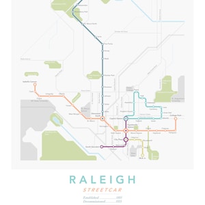 Raleigh Streetcar Map