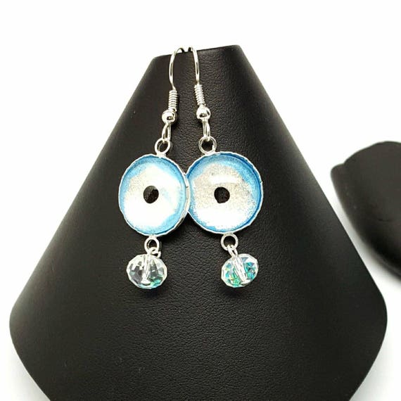 white glow in the dark earrings