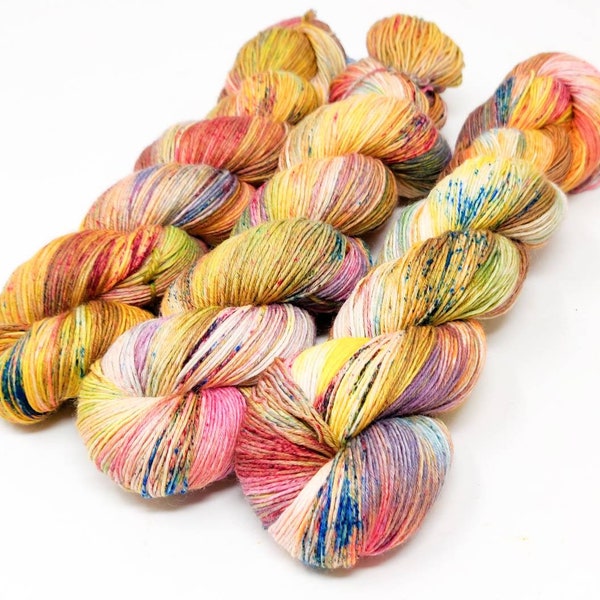 Faerie Dust - Hand Dyed Merino/Silk 4Ply Fingering Yarn