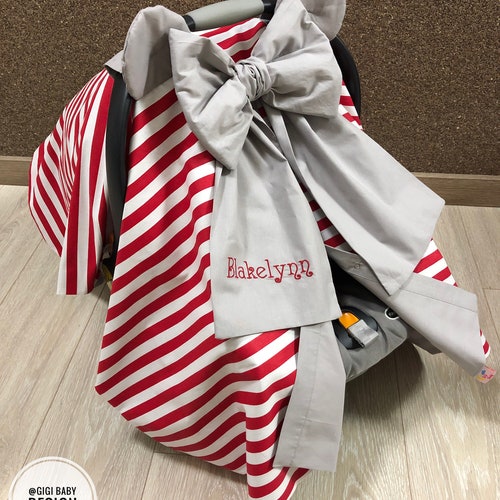 Car Seat Canopy Cover for Baby Girl and Boy With Black & Gray Etsy