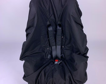 Waterproof Toddler Car Seat Liner Protector with Tropical Pattern with Strap Covers, 100% Organic Cotton,  Baby Shower Gift