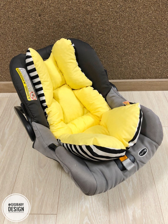 Auto Sitzkissen Kopfstütze Baby Mädchen und Junge mit Schwarz/Weiß