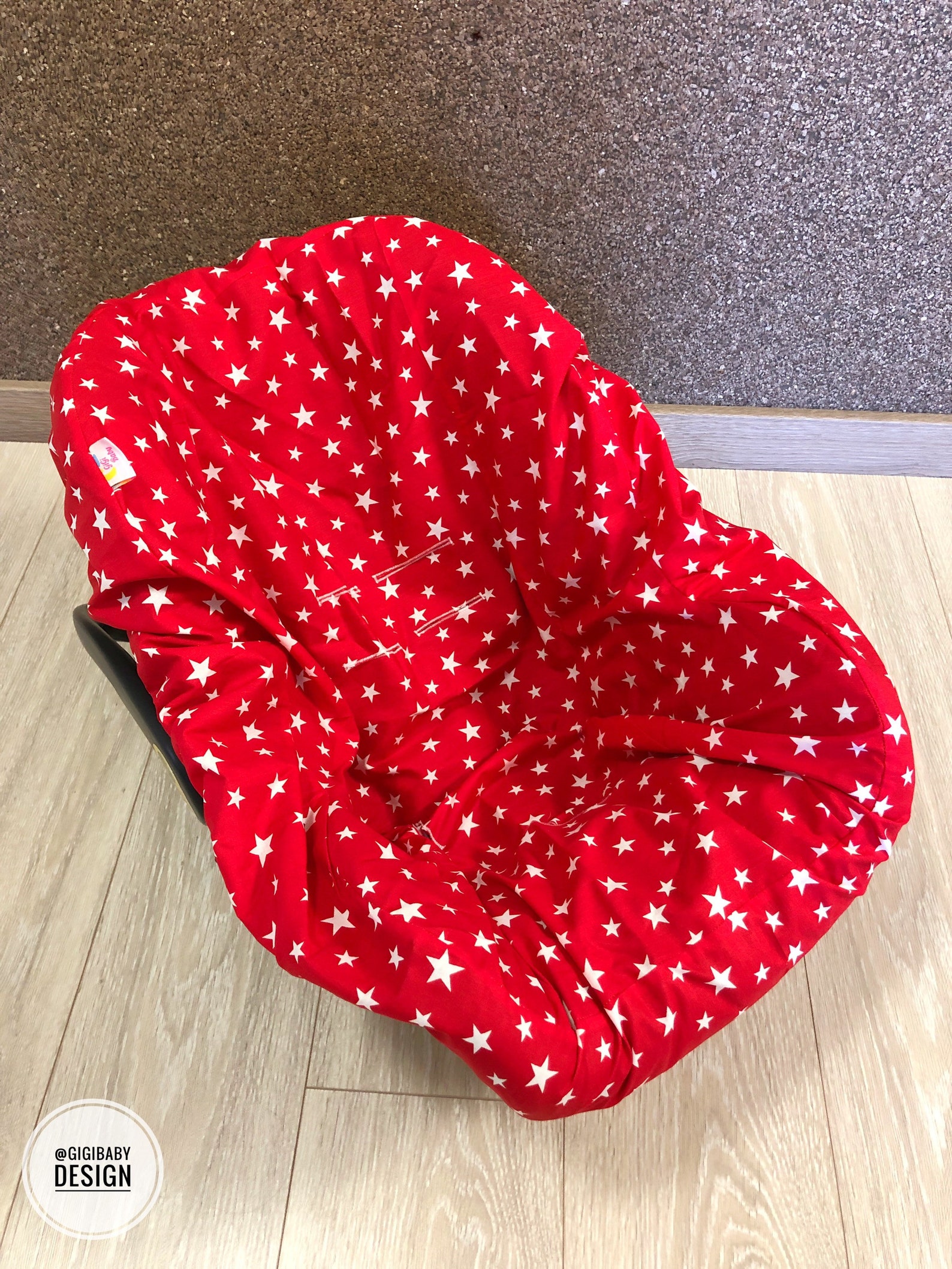 Car Seat Liner Protector for Baby Boy and Girl With Red Stars Etsy