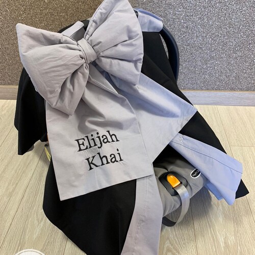 Car Seat Canopy Cover Baby Girl and Boy Gray Muslin Gauze With Etsy
