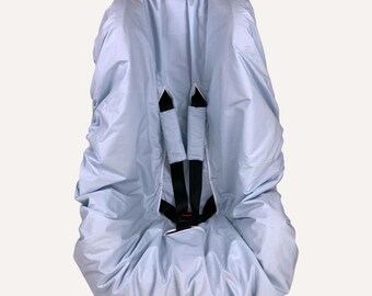 Baby Blue Toddler Car Seat Liner | Breathable Waterproof Protector (Strap Covers Optional)