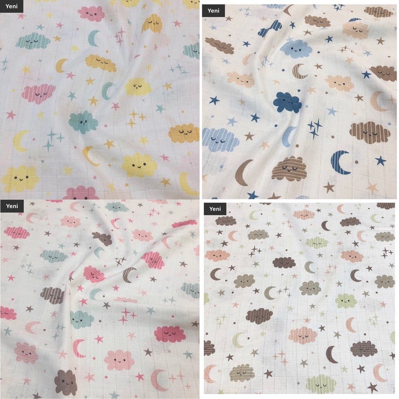 Muslin Burp Cloths for Baby in Set of 5 with Pink Candy Design Etsy