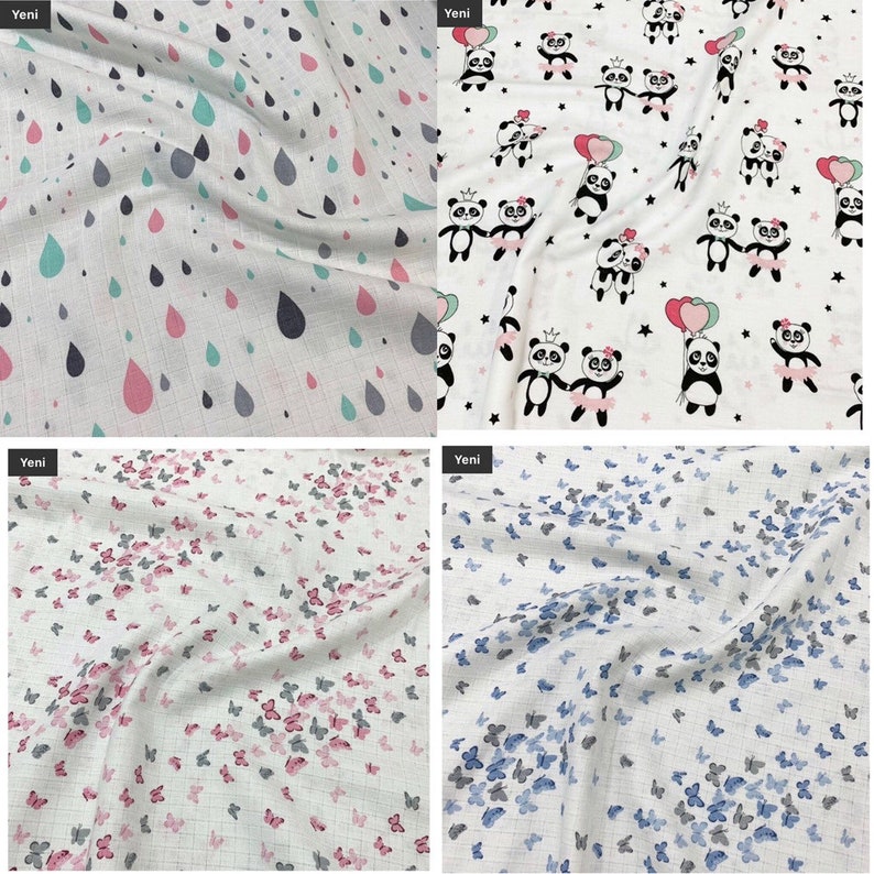 Muslin Burp Cloths for Baby in Set of 5 with Pink Candy Design Etsy