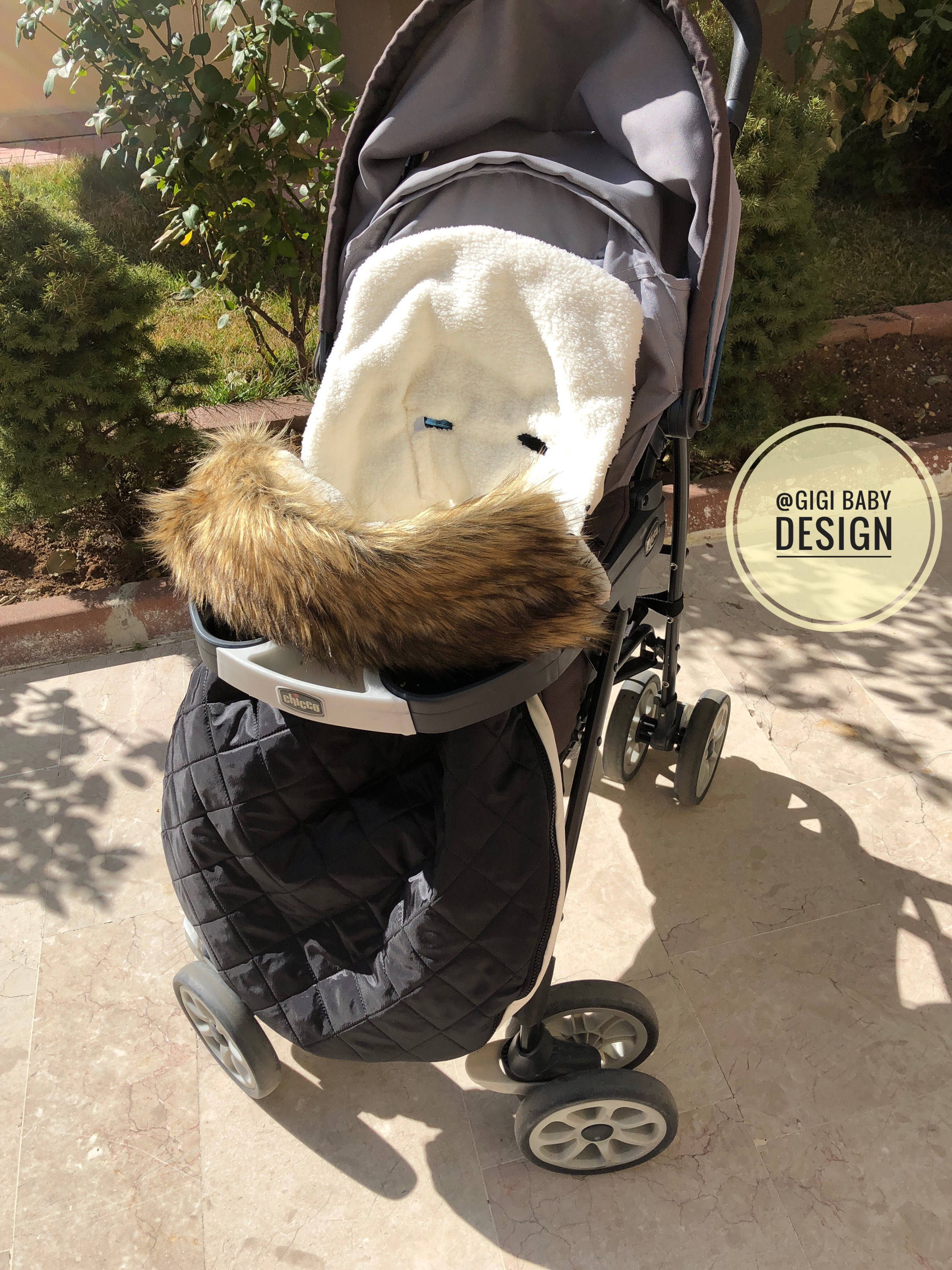 baby girl stroller with footmuff