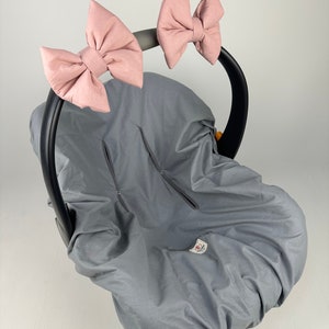 Bow Baby Girl カーシート - Bow ベビーシャワー - ベビーカー用小さなブラッシュリボン - Bow Baby Girl 保育園