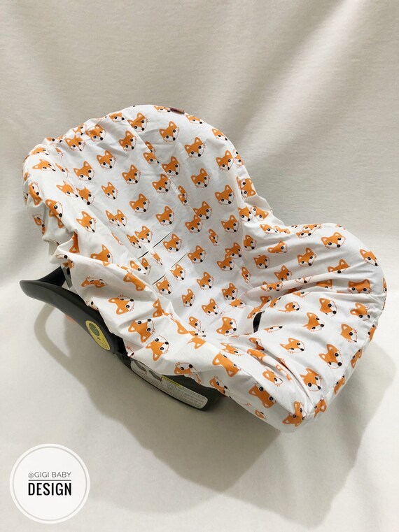 Car Seat Liner Protector For Baby Girl And Boy With Orange Car Seat Liner Protector For Baby