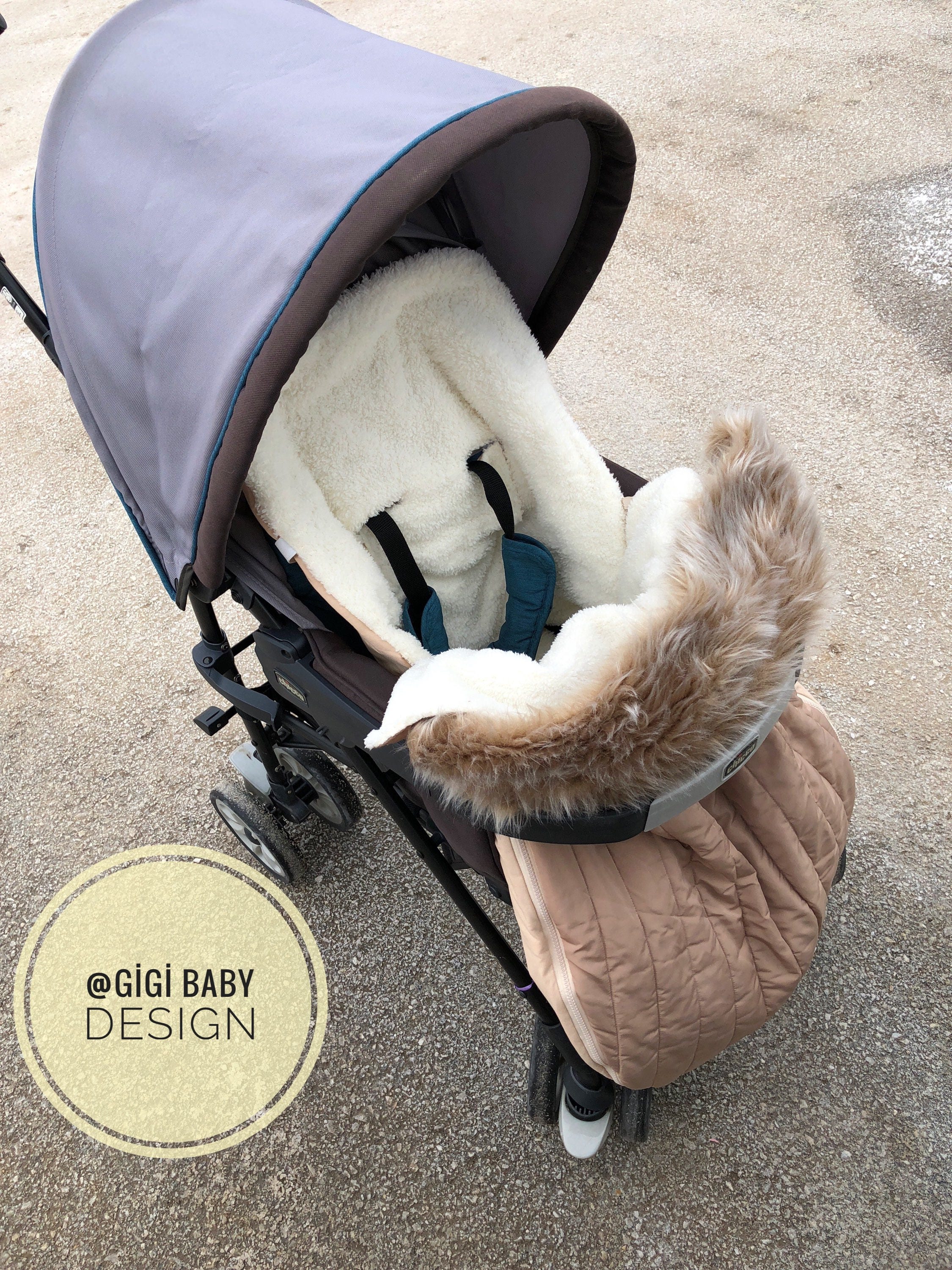 baby girl stroller with footmuff