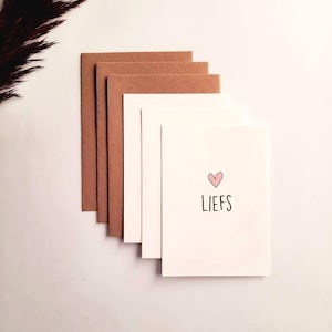 Setje kaarten 'liefs'