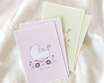 Set kaarten 'sweet little baby'