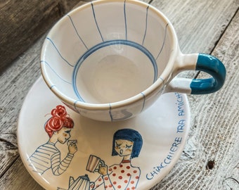 CERAMIC BREAKFAST SET - Chat with friends
