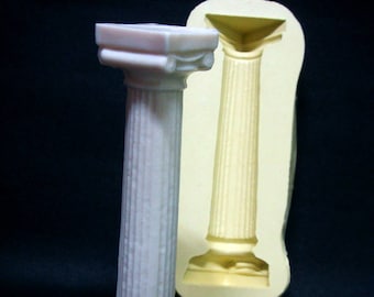 Column Candle Mould Making Kit for Adults Also can be Resin kit Homemade Soy Candle Silicone Moulds Corinthian Roman Column DIY Wax Candle Making